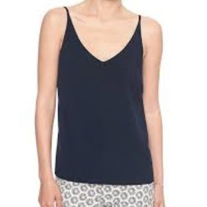 NAVY V NECK CAMI